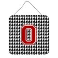 Micasa Monogram Initial O Houndstooth Aluminium Metal Wall Or Door Hanging Prints MI235998